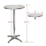 Aluminium Cocktail Table - Image 3