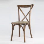 Cross Back Chairs - Wood - Image 2