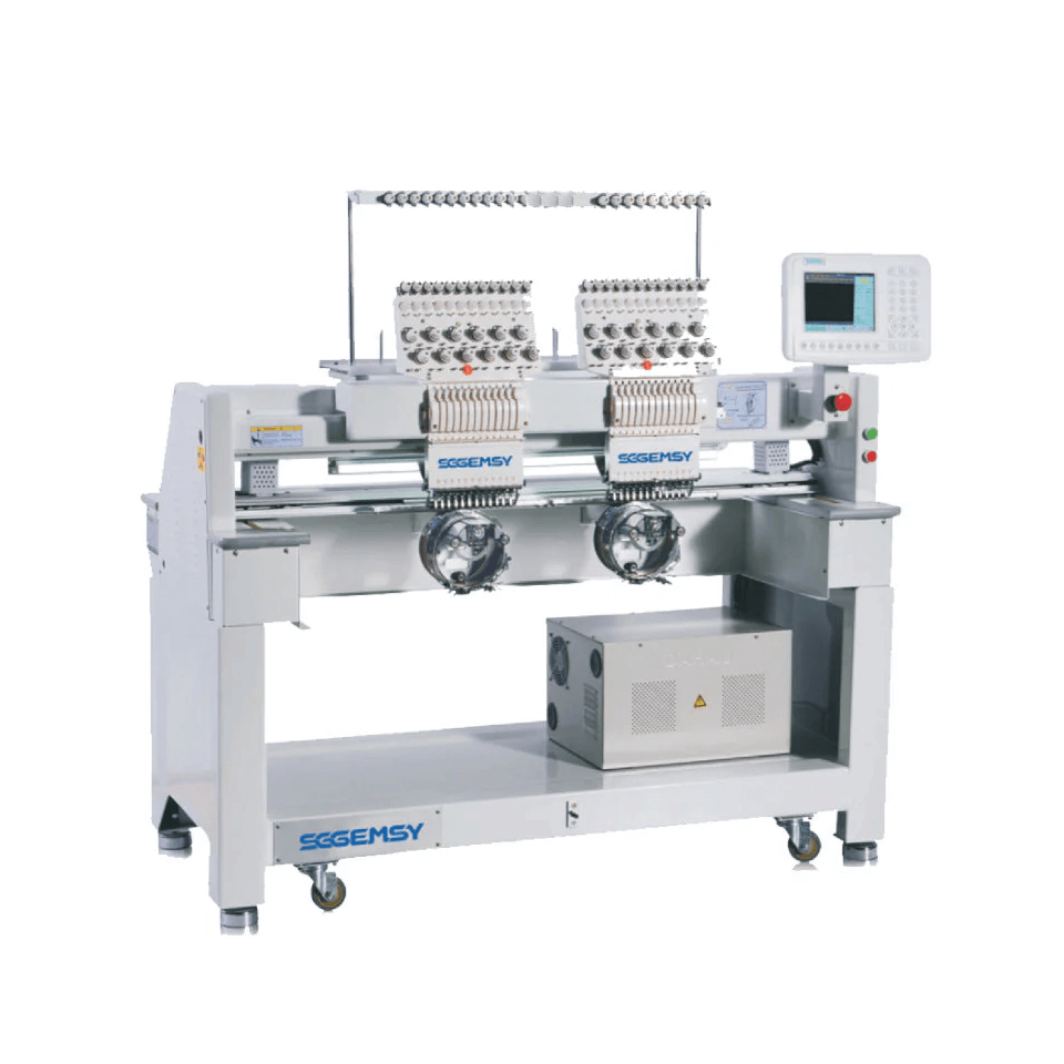 Gemsy2HeadEmbroideryMachines_1 Gemsy 1202c - Industrial Embroidery Machine - Image 1