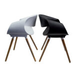 Giselle Wooden Leg Cafe Chair - Image 3