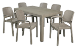 Protea Outdoor Rattan Cafe Table - 6 Seater - Image 2