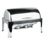 Chafing Dish - Roll Top Silver - Image 2