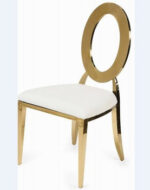 Steel Frame Oval Back Chair - Image 4