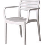 Sienna Arm Chair - Slatted & Solid Combo Cafe
