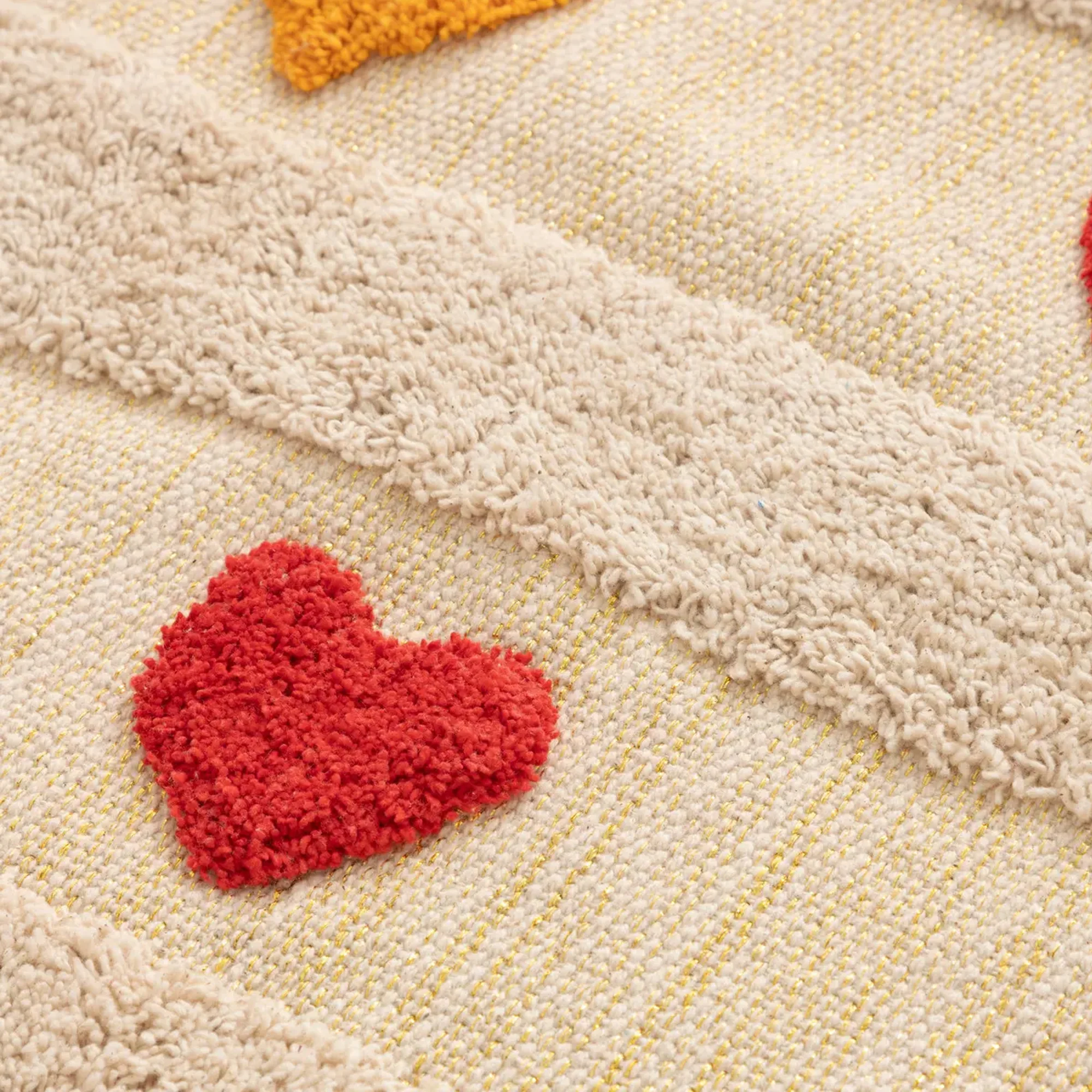 TayMulticolorprintedchildrensrug120x170cm Atmosphera Tay Heart Rug Multicoloured - Image 1