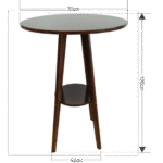 Wooden Cocktail Table - Image 6