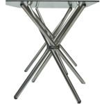 Cafe Table - Rectangle Glass Top Clear - Image 4