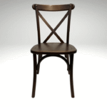Cross Back Chairs - Wood - Image 3