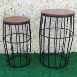 Server Tables - Bennet Side Table Set Round Black - Image 2
