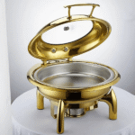 Chafing Dish - Lucile Gold with Window - Image 4