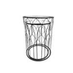Server Tables - Geometric Side Table Set Round - Black - Image 2
