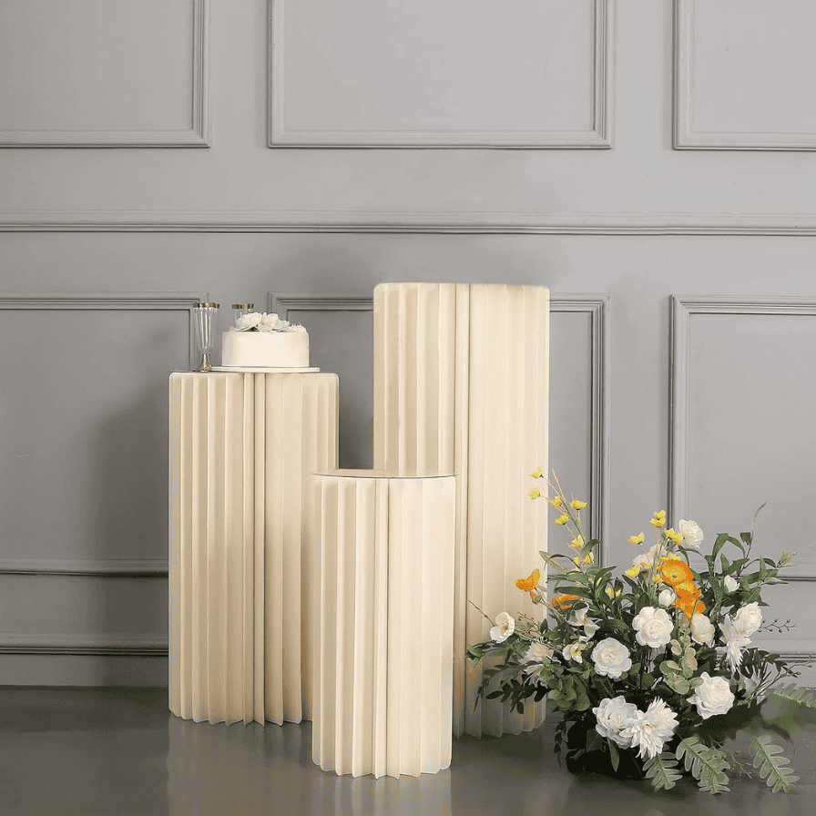 weddingcakestand Paper-Decor Plinth Stands 4pc - Image 1